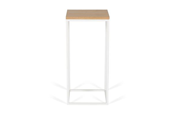FOREST White Side table Tall Oak