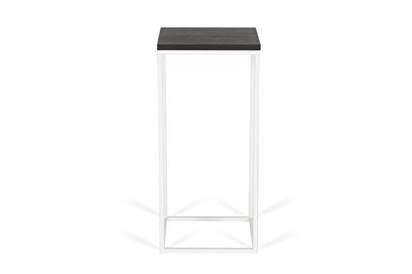 FOREST White Side table Tall Black-oak