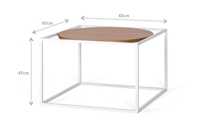 FOREST Round White Coffee table