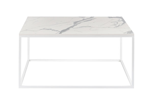 FOREST White Coffee Square 80 White-marblelook-tabletop