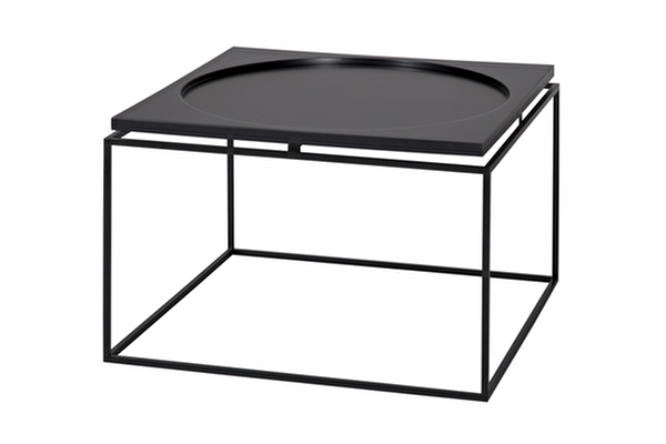 CIRCLE IN SQUARE Coffee table Black