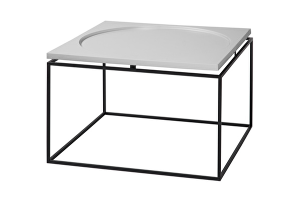 CIRCLE IN SQUARE Coffee table Grey