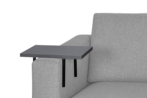 HELPER Sofa Side table Dark-brown-grey