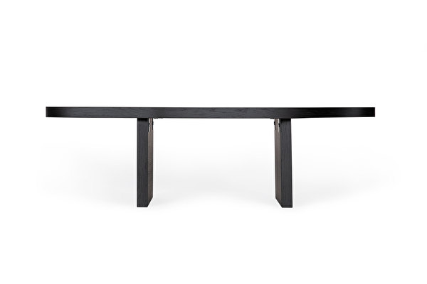 COURBE Coffee table Black-oak